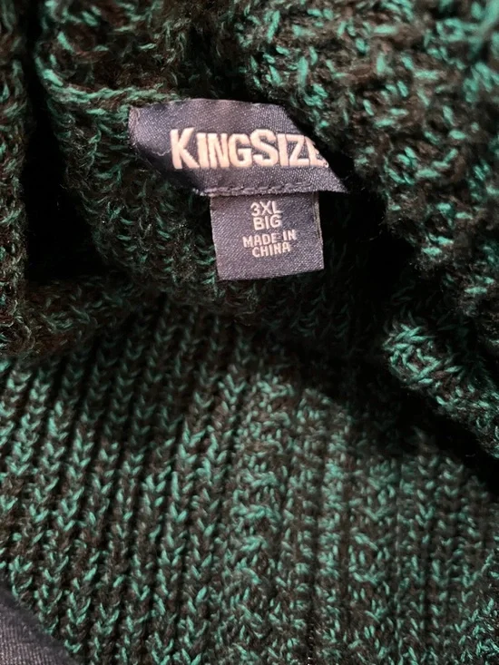 Kingston Deep Green Zip Front Shawl Collar Cardigan - Picture 3 of 3